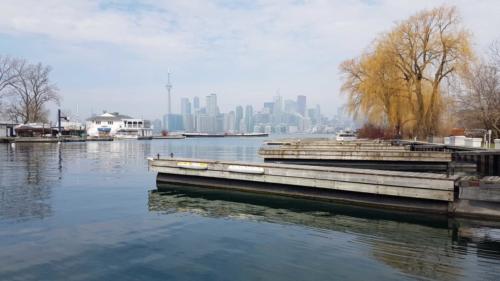 Toronto au loin dans ce port très calme: magnifique